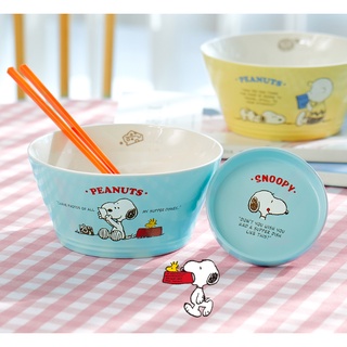 Bộ Bát Ăn Mì Peanuts x Snoopy (Bát Mì + Bát Đĩa Bên + Đũa)