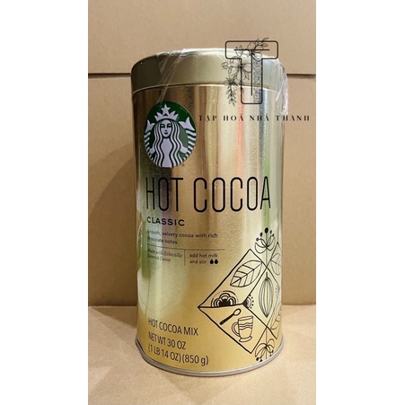 [GIÁ SIÊU TỐT] Bột Cacao đậm vị của Starbuck 850gr