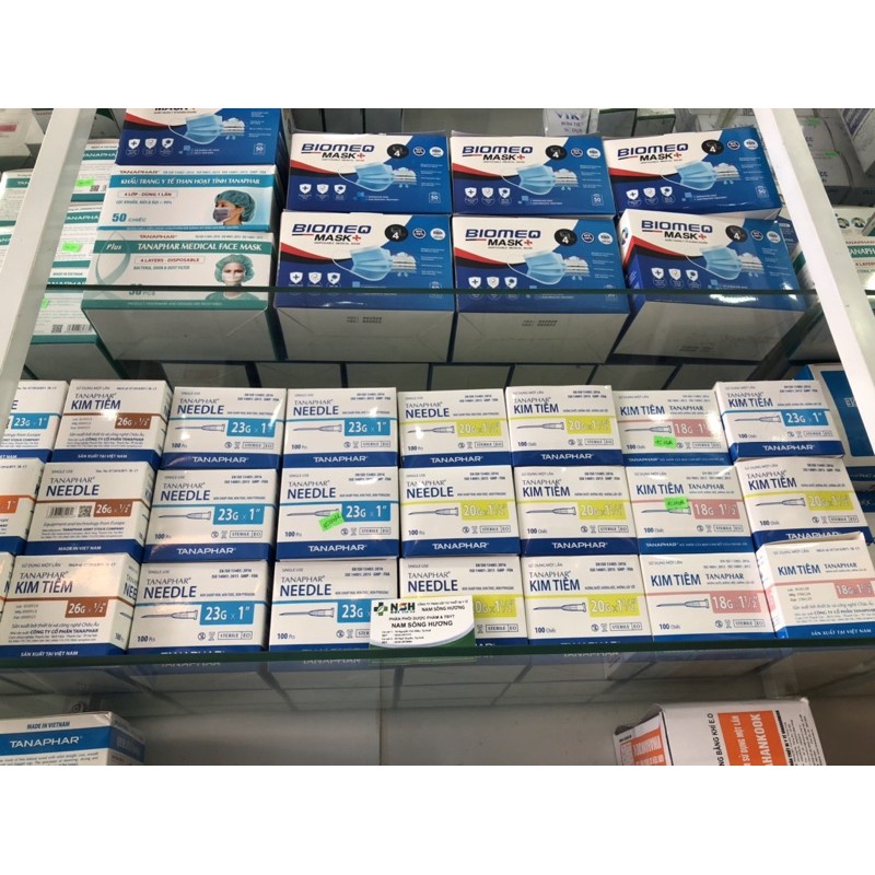 ❤️ Hộp 100 đầu Kim tiêm - kim tiêm vô trùng 18G; 20G; 23G; 25G; 26G TANAPHAR kim tiêm tanaphar 18g 20g 23g 25g 26g
