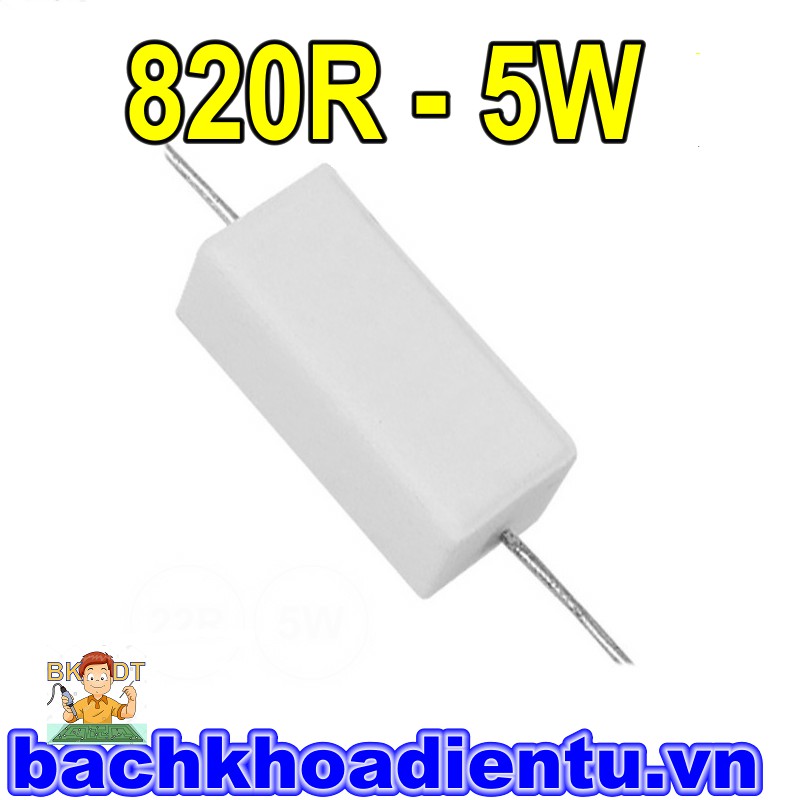 Điện trở 5W 820R chất lượng tốt