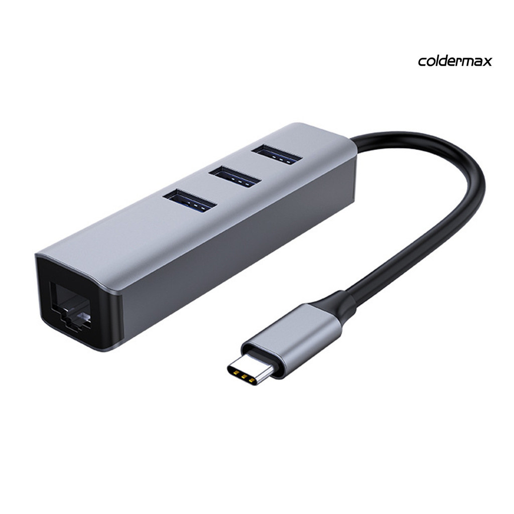 Bộ Chia 3 Cổng Usb 3.0 Type C Hub Sang Rj45 Gigabit Ethernet Cho Macbook