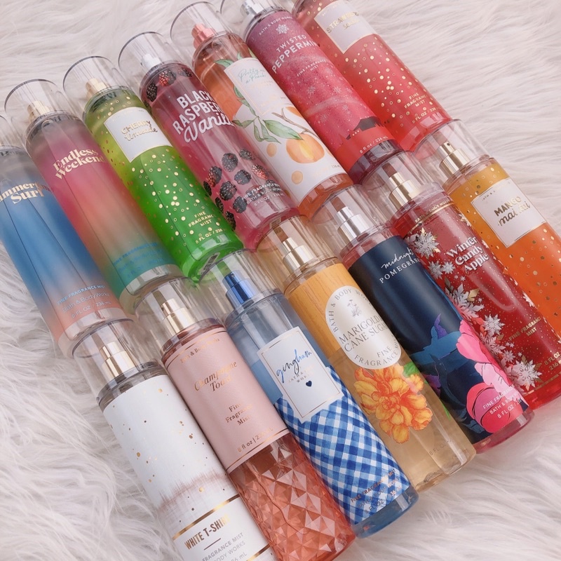 XỊT THƠM BODY MÙI MÁT DÙNG MÙA HÈ BATH & BODY WORKS 30ml