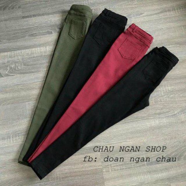 Lenkapas - Stregging kaki lưng cao - 4 màu: rêu, đỏ đô, đen