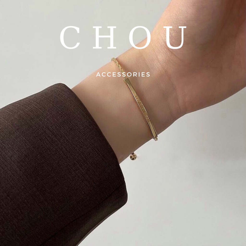 Vòng Tay Nữ Tình Yêu &quot;Lover Dream&quot; Dây Rút | CHOU ACCESSORIES |