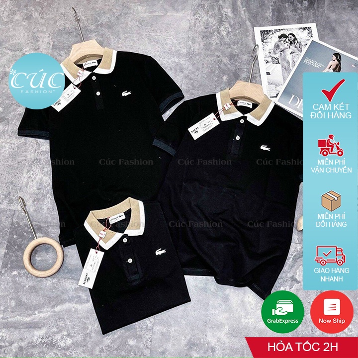 Áo phông polo nữ Cúc Fashion ngắn tay vải thun cotton thời trang công sở cổ đẹp đen trắng đi học cá sấu 2 màu AP126