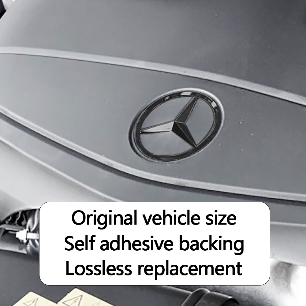 Mercedes-Benz Kim loại Biểu tượng Nhãn dán Thùng sau ô tô Sửa đổi Logo đề can Đối với C200 E260 S350L