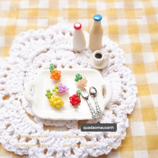 Vòng tay hạt cườm nhiều loại trái cây kèm set nhẫn dây chuyền choker đeo cổ handmade #fruits