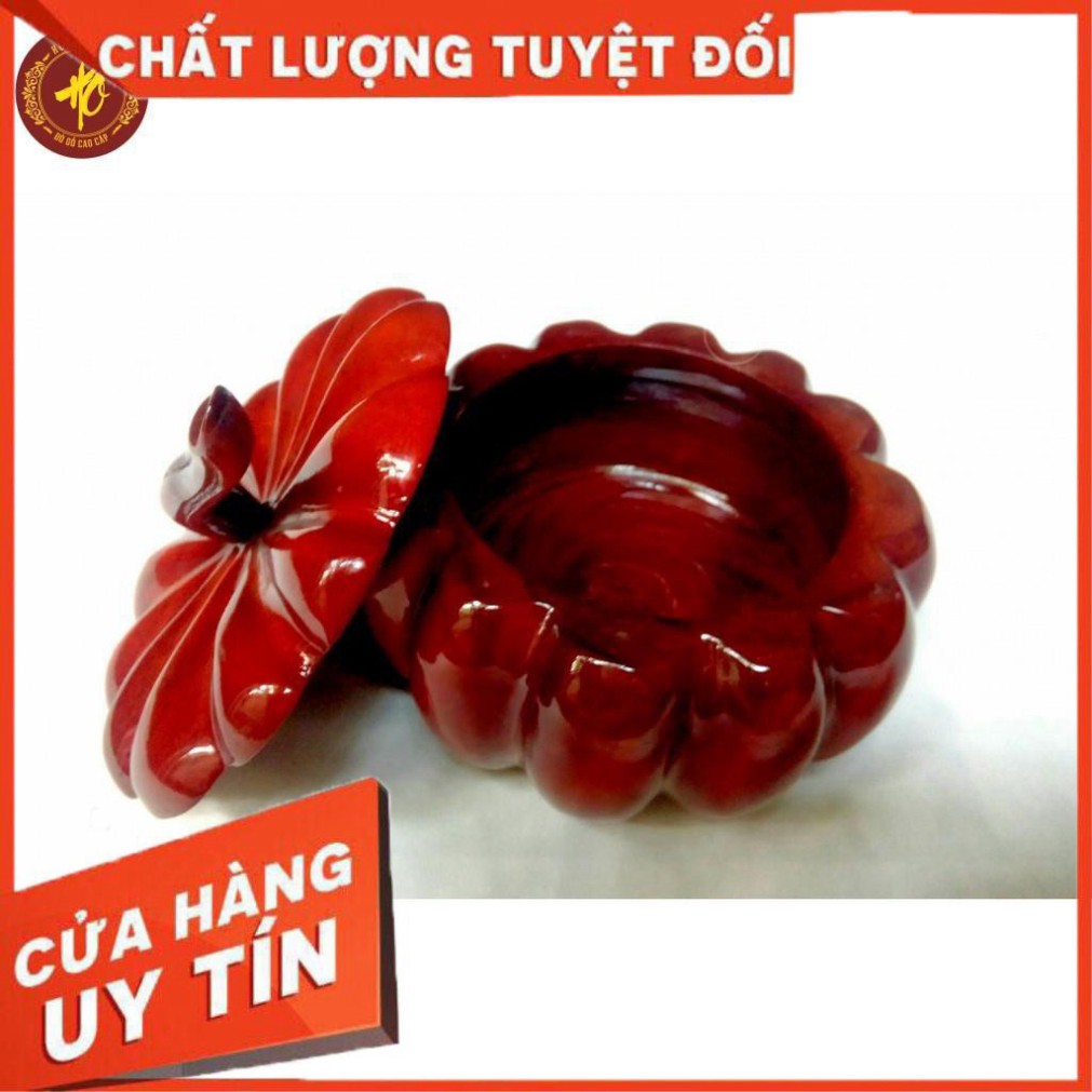 [ FREE SHIP ] KHAY ĐỰNG BÁNH KẸO QUẢ BÍ NGÔ - GỖ HƯƠNG ĐỤC TAY LIỀN KHỐI - UY TÍN CHẤT LƯỢNG