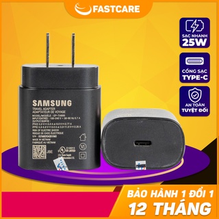 Củ sạc nhanh samsung 25w, sạc nhanh 25w cổng type c tương thích note 10, note 20, s20, s20 plus, s21,... bh 1 đổi 1