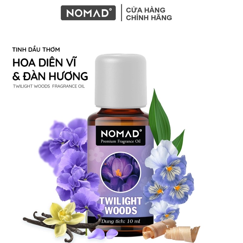 Tinh Dầu Thơm Nomad xông thơm phòng, khử mùi, làm nến thơm - Twilight Woods