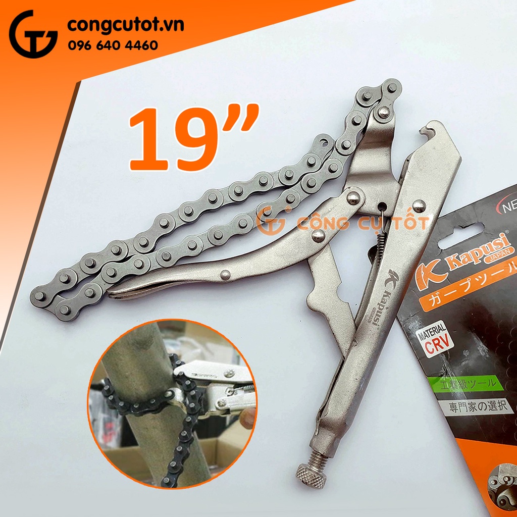 Kìm chết xích 19inch 480mm Kapusi