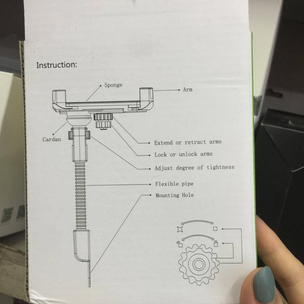 KẸP ĐIỆN THOẠI XE MÁY ĐỠ 4 GÓC AN TOÀN