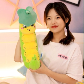 Gấu bông Sâu đội nón lá đáng yêu, Thú nhồi bông chú sâu xanh Cute, Gấu xinh Zick.vn