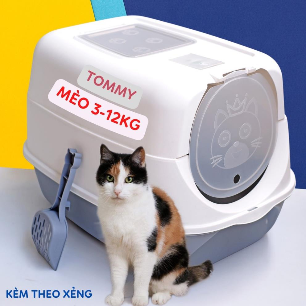 Nhà Vệ Sinh Cho Mèo Cỡ Lớn Tới 12kg,Hai Cửa , Có Cửa Vào Và Cửa Ra Cho Mèo - Pet Max