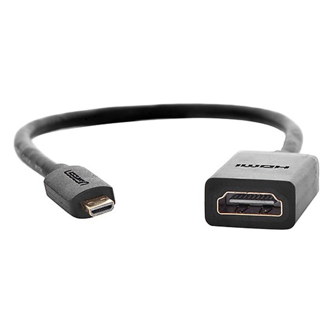 Cáp Micro HDMI to HDMI âm 20cm Ugreen 20134 (cao cấp)