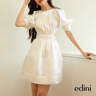 Đầm Trắng Hở Lưng Buộc Nơ EDINI - D1399