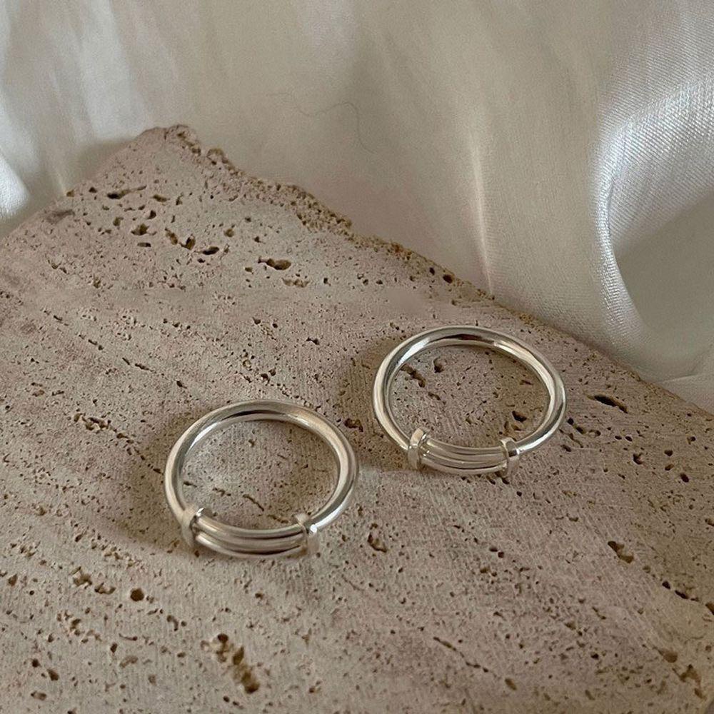 Nhẫn Thời Trang Hàn Quốc Bằng Đồng Phong Cách Vintage Cho Cặp Đôi