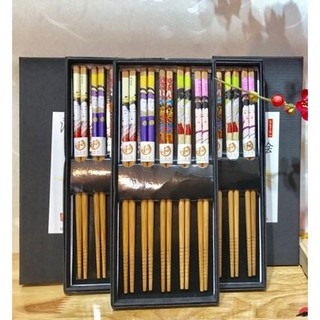 (Sỉ - Lẻ) Bộ 5 đôi đũa tre Nhật bản
