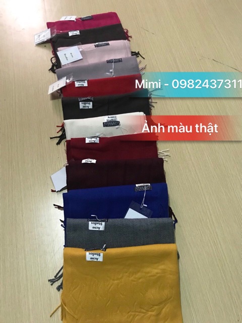 FULL MÀU, LOẠI 1✅ Khăn len ACNE STUDIOS lông cừu, hàng đẹp, mềm-mịn-xịn chuẩn tag, loại 1 (ảnh + video thật)