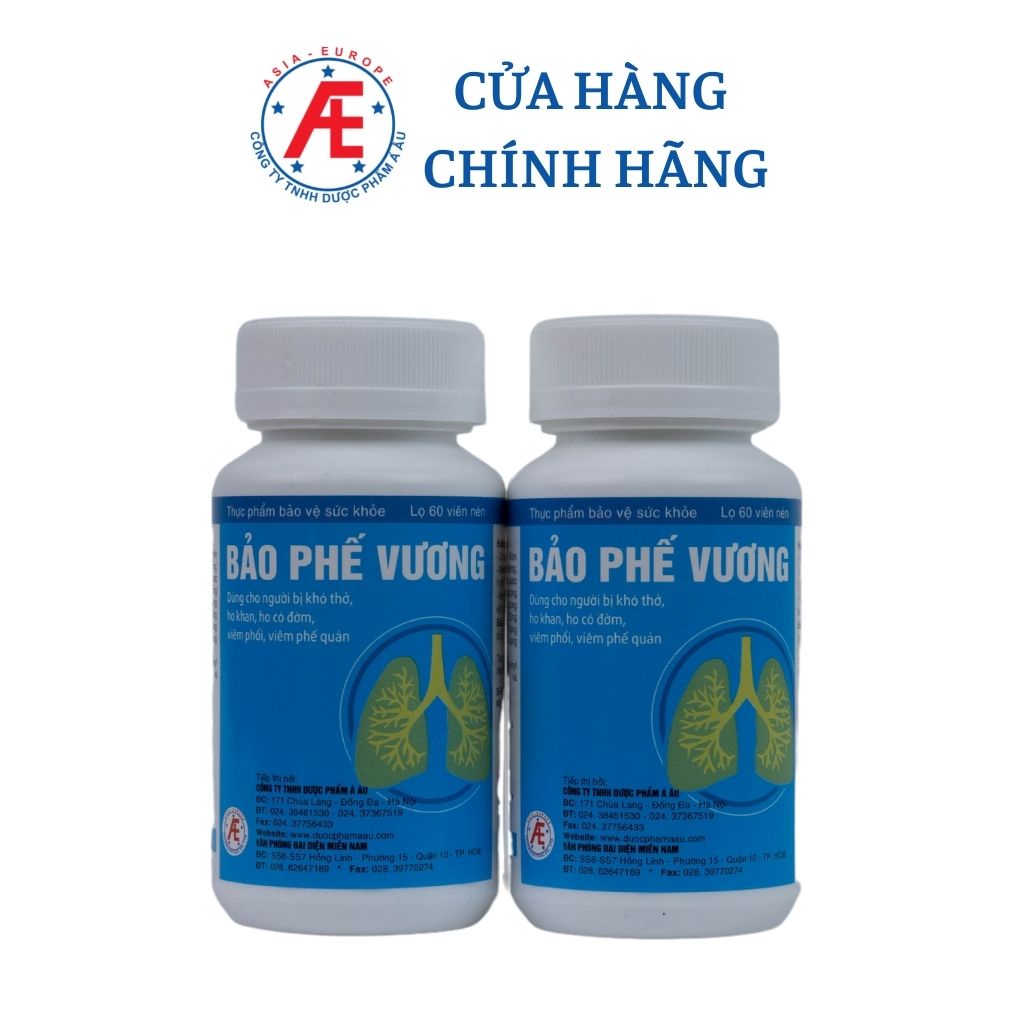 Bảo phế vương hỗ trợ giảm ho có đờm hộp 120 viên DƯỢC PHẨM Á ÂU