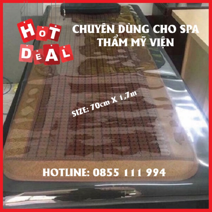 [ Trải giường Spa ] Tấm nhựa PVC trong suốt, dẻo dai lót giường tắm trắng