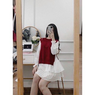 Áo bầu thu đông dài tay Babydoll siêu xinh AD124