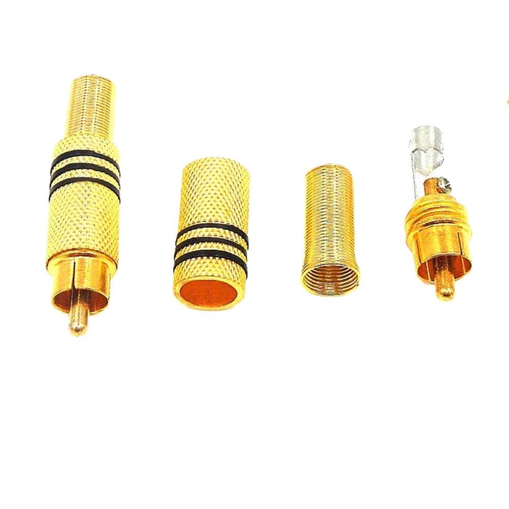 Combo 4 Đầu AV XA-1 Đực  Bắt Vít, Chân Đồng OFC - Jack Hoa Sen Đực, Jack RCA/ Jack AV Lỗi 1 Đổi 1 Trong 7 Ngày