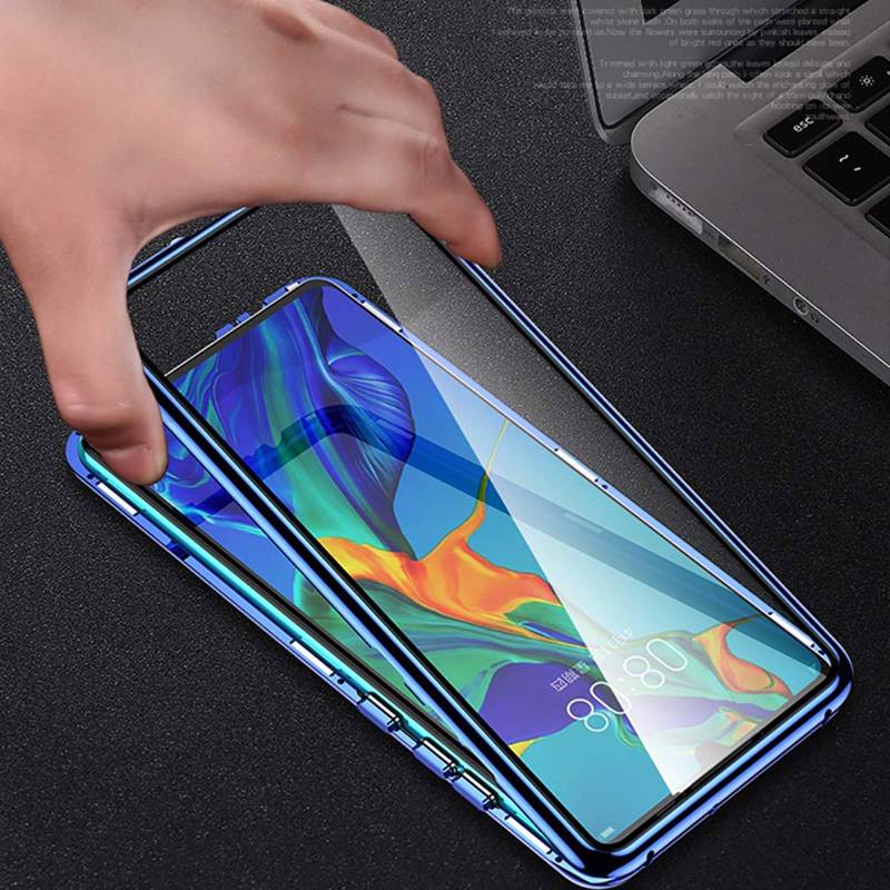Ốp điện thoại kính cường lực từ tính hai mặt cho vivo y12s y12 y15 y17 y11 2019 u10 y19 y5s y20 y20i y50 y30