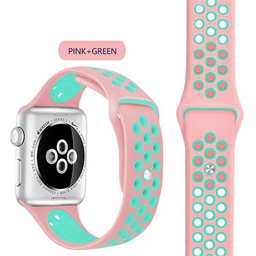 Dây phong cách thể thao thay thế cho đồng hồ thông minh đeo tay Apple Watch SE Series 6 5 4 3 2 iWatch 38 40 42 44MM