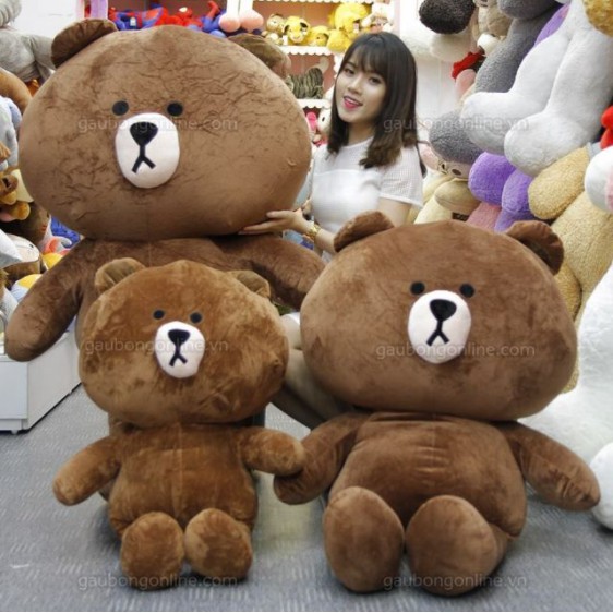 Gấu Bông -Gấu Brown chất mềm mịn, siêu dễ thương cho bé Size 40cm