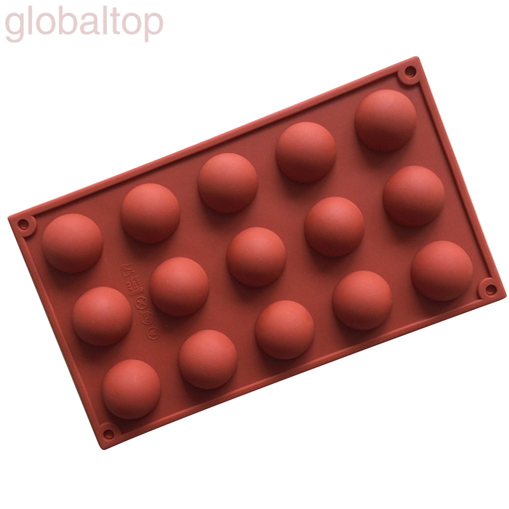 Khuôn Silicone Làm Đá Hình Bán Nguyệt 15 Ngăn
