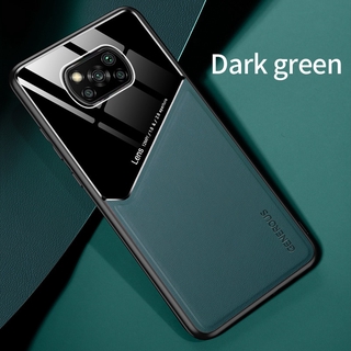 Ốp Điện Thoại PC Cứng Mặt Da Cho Xiaomi Poco X3 NFC Pro M3 Xiaomi Pocophone X3