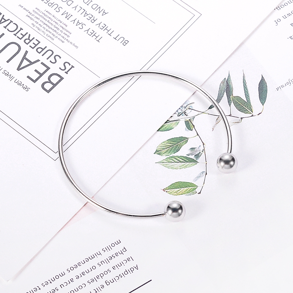 Vòng đeo tay dạng hở phong cách Hàn Quốc thời trang cho nữ