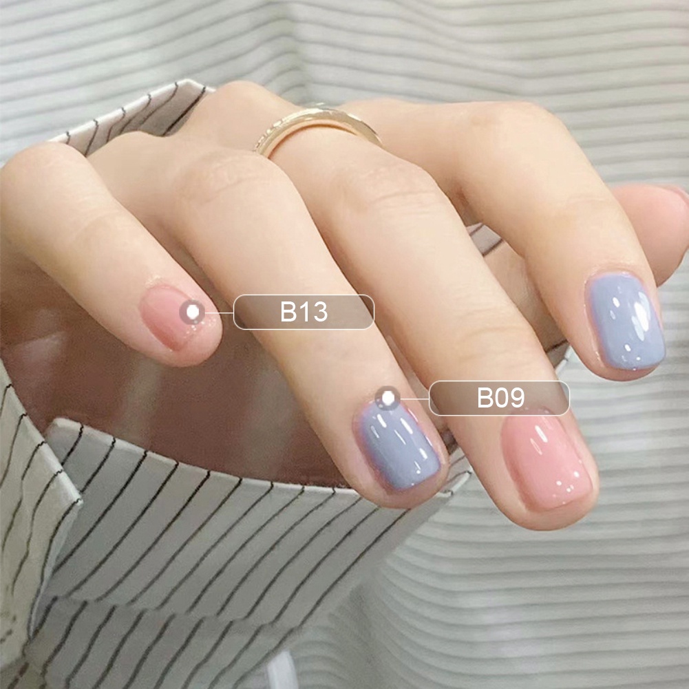 Sơn Móng Tay Gel Thạch Bvg Sơn Móng Tay Kim Cương Nhỏ 10Ml Sơn Móng Tay Không Nung Nước Thấm Nước Lâu Trôi, Nhanh Khô, Làm Trắng, Xé Móng Okase