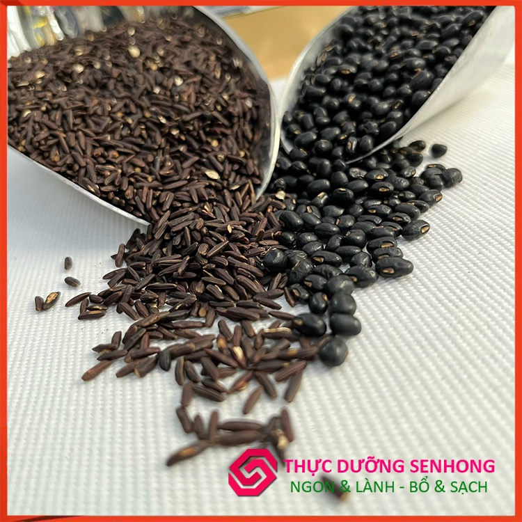 Trà gạo lứt Đậu đen xanh lòng  Rang củi theo phương pháp thực dưỡng Ohsawa