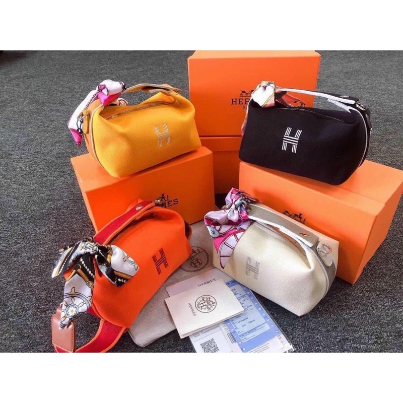 (Hàng có sẵn) TÚI HM VẢI 20CM Kèm hộp