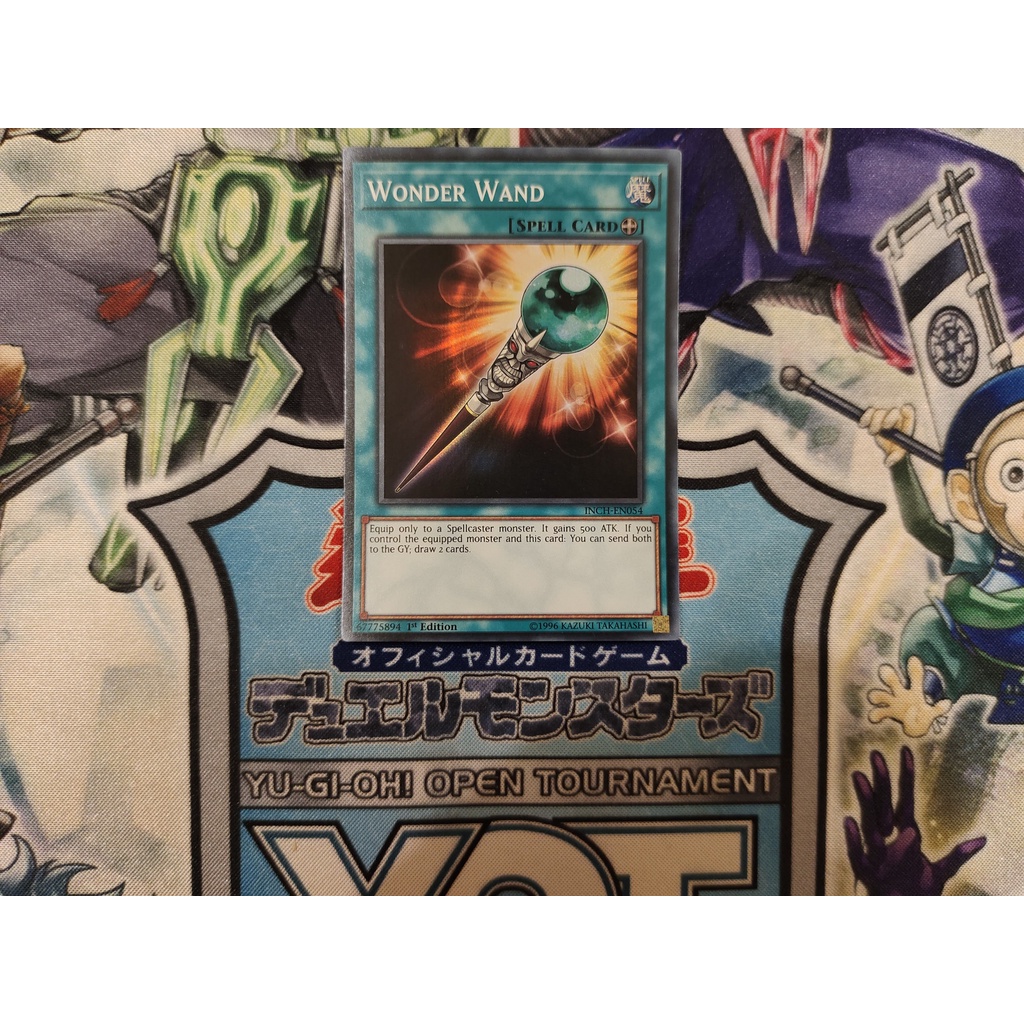 Thẻ bài Yugioh chính hãng Wonder Wand - INCH-EN054 - Super Rare 1st Edition