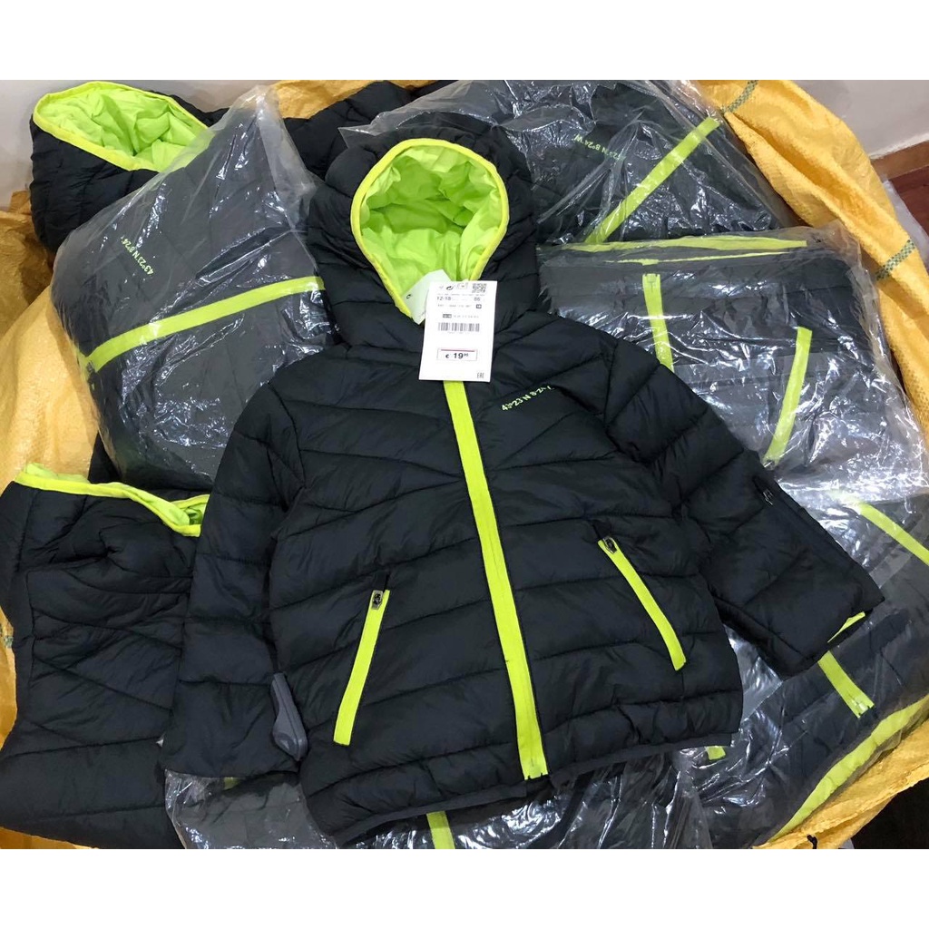 Áo phao classic viền neon cho bé