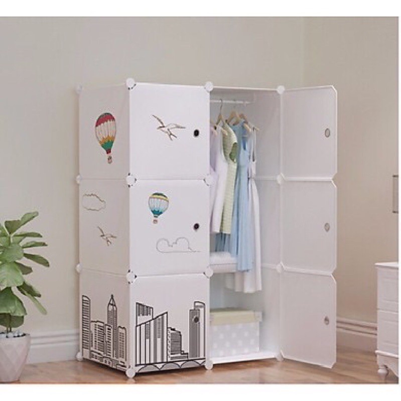 [MẪU MỚI] TỦ NHỰA ĐA NĂNG LẮP GHÉP THÔNG MINH 6 Ô ĐỰNG ĐỒ QUẦN ÁO (chọn hình theo phân loại)