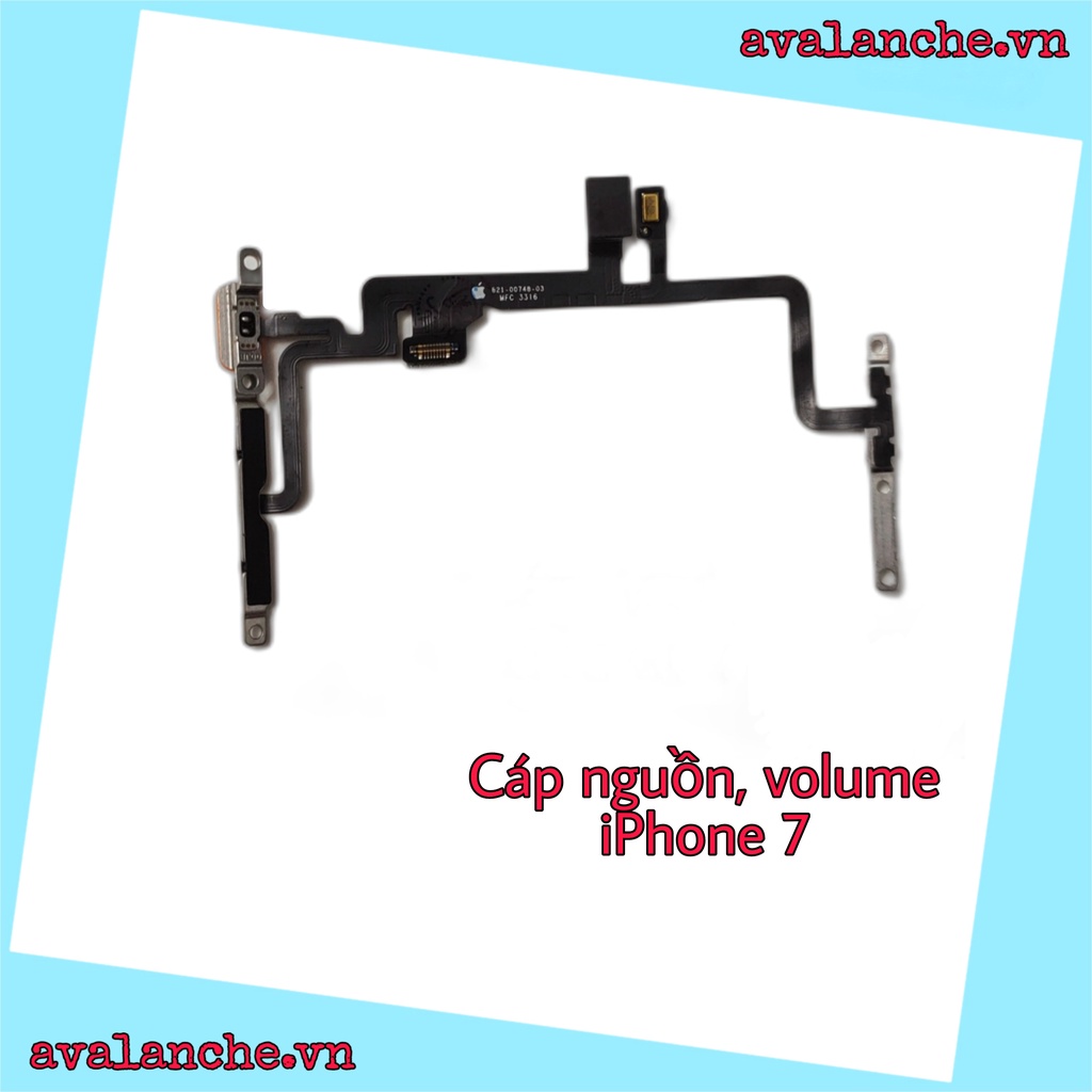 Cáp nguồn âm lượng gạt rung flash iphone 7