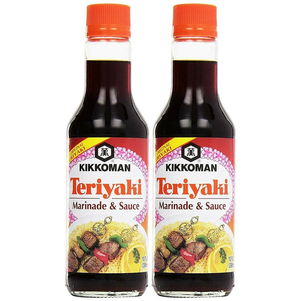 Combo 2 Sốt Tẩm Ướp Kikkoman Teriyaki Marinade &amp; Sauce 269ml