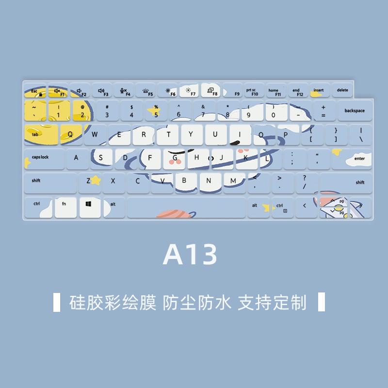 Phim Dán Bảo Vệ Bàn Phím Chống Bụi Bằng Silicon Họa Tiết Hoạt Hình Cho 14 "Dell Latitude 7420 7410 5420 5520 7420 7520 3320 3520 9510