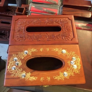 Hộp giấy ăn gỗ hương