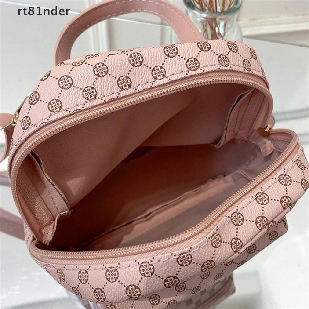 Ba lô mini họa tiết kẻ sọc thiết kế thời trang cho nữ