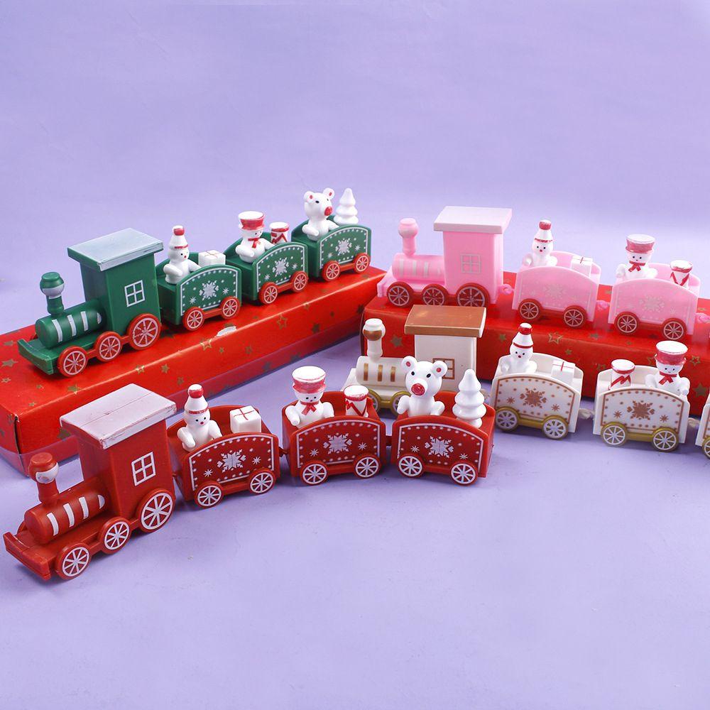 GOGOUP Đoàn Tàu Lửa Bằng Nhựa Trang Trí Giáng Sinh