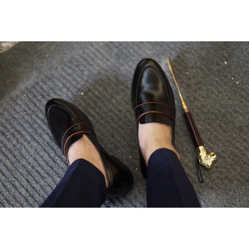 GIÀY DA NAM - DA BÒ THẬT 100% NS051d