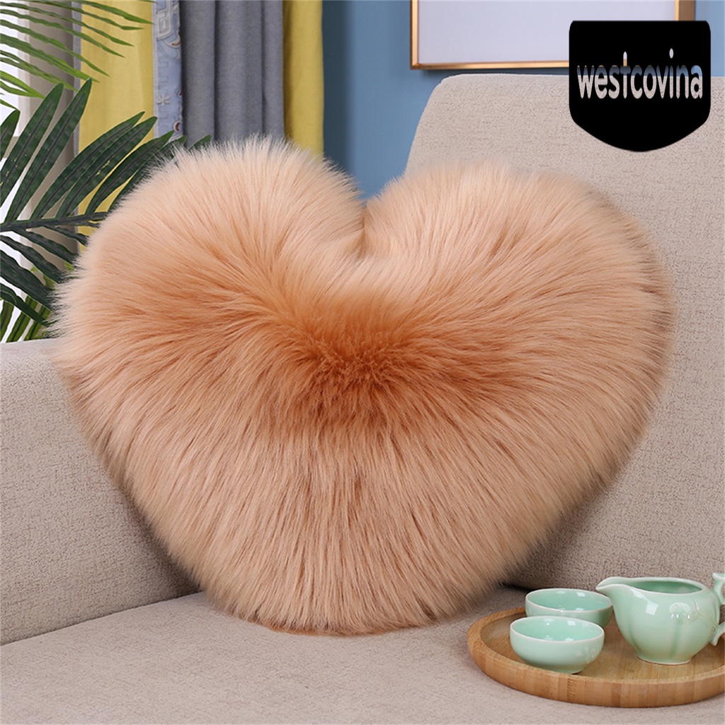[Hot]☀ Gối Tựa Sofa Bằng Cotton PP Mềm Mại Hình Trái Tim Trang Trí Nhà Cửa