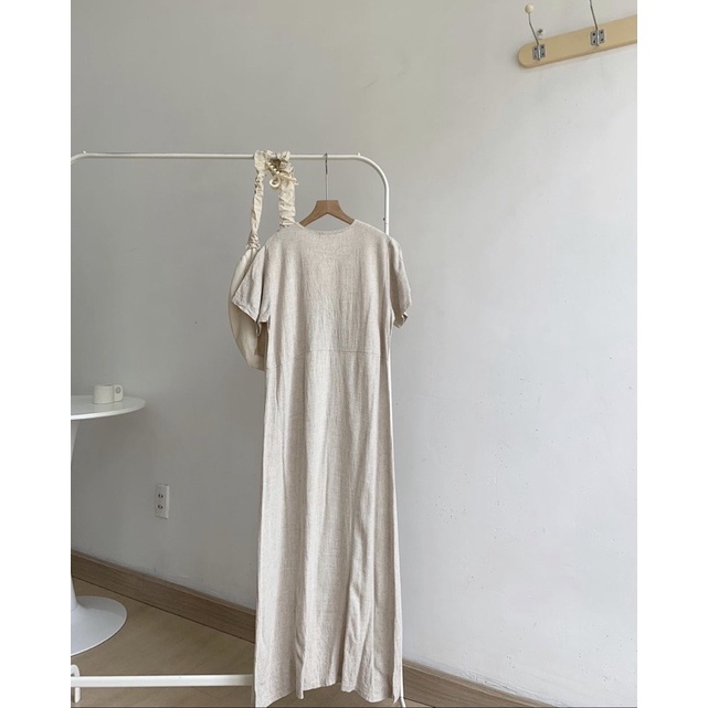 Pass Đầm Linen Hàn Quốc MADE IN KOREA mới 99% 🎀 2ndhandreuse