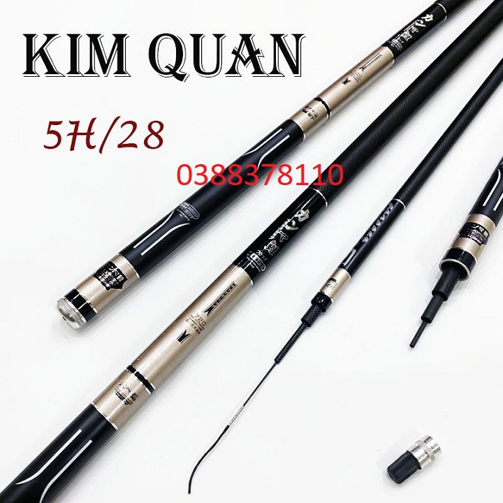 Cần Câu Tay Kim Quan 5H, Được Làm Từ Chất Liệu Carbon Thích Hợp Câu Cảm Giác Mạnh