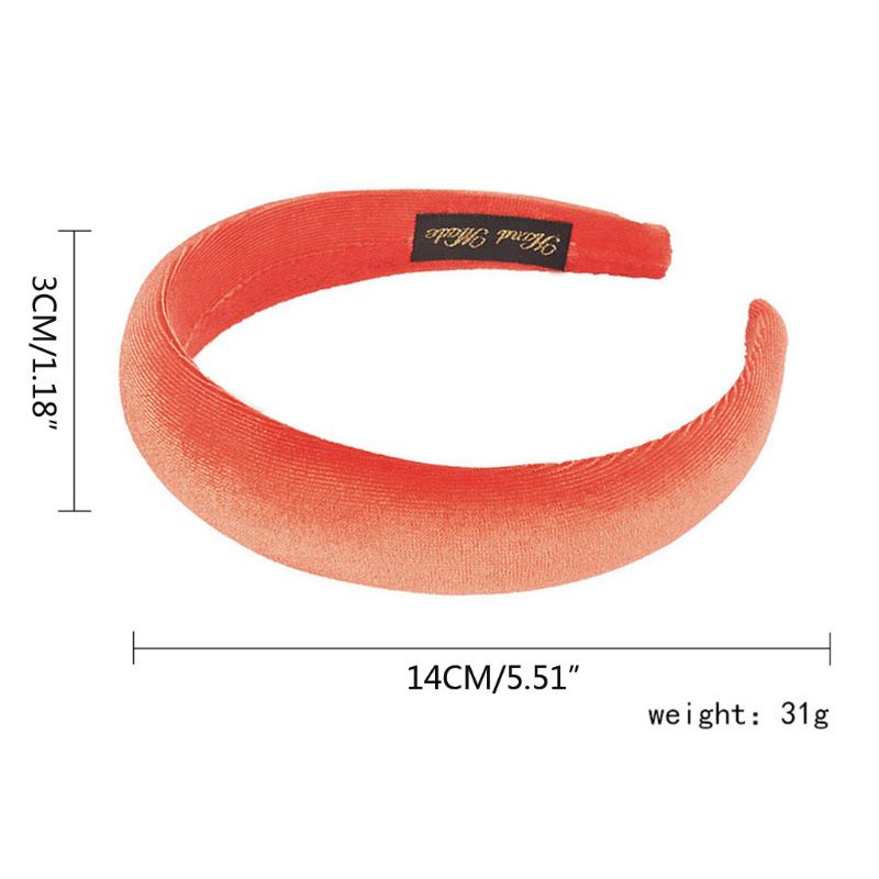 Flgo Băng Đô Bằng Vải Nhung Dày Dặn Màu Sắc Kẹo Ngọt Họa Tiết Hình Học Dành Cho Nữ